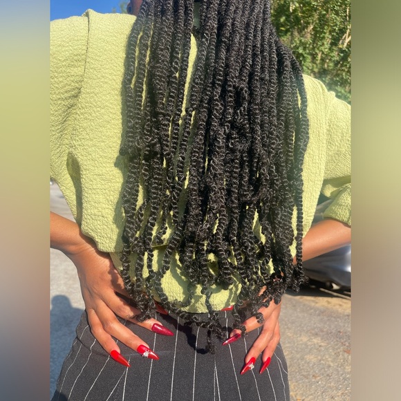 Hand crafted (Jelly Red) Halloween Medium Stiletto or Medium Almond Press Ons - Picture 6 of 12